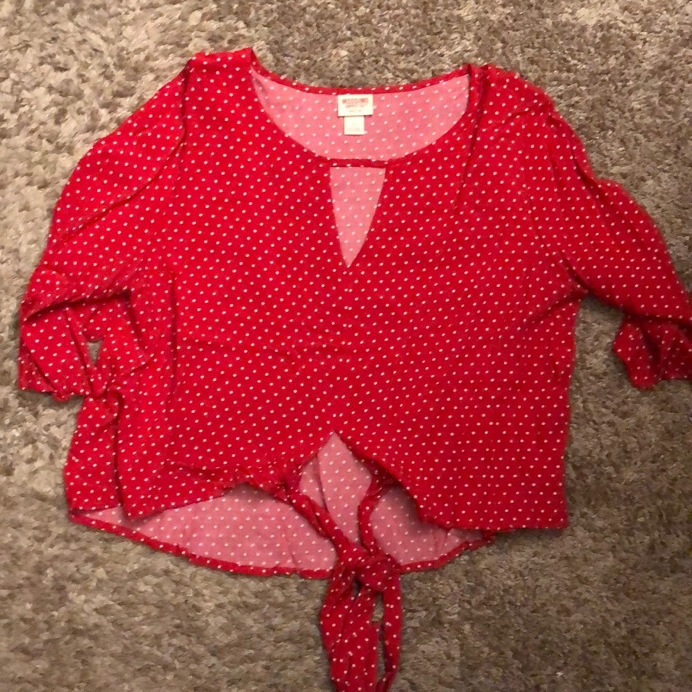 Target polka-dot crop top